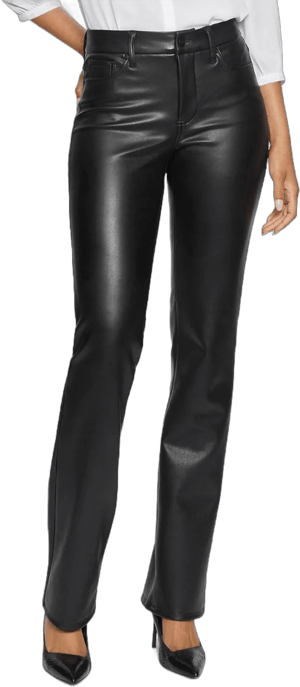 NYDJ Women's Marilyn Faux Leather Straight Leg Pants