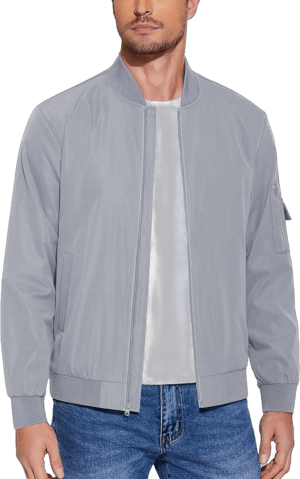 COOFANDY Men's Bomber Jacket Lightweight Windbreaker Jackets Casual Flight Fashion Coat