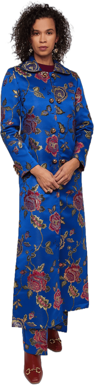 Floral Brocade Coat