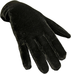 Luxury Divas Women's Velvet Wrist Length Gloves