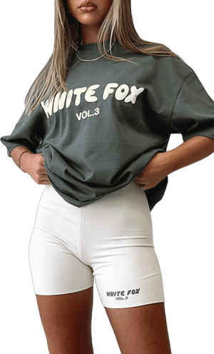 White Fox Offstage Oversized Tee