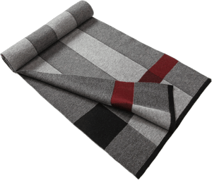 Lindoro Men's Merino Wool Tartan Scarf