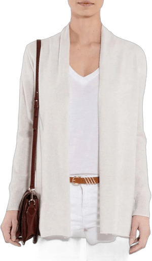 Maisoncashmere Women's Pure Cashmere Open Front Cardigan Made in Italy