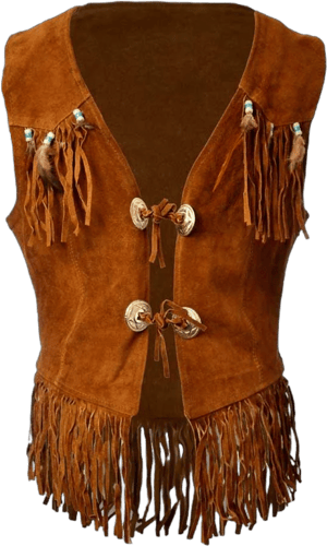 Hippie Leather Fringe Vest