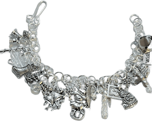 Loaded Chunky Christmas Charm Bracelet