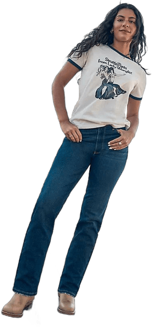 Wrangler Women's High-Rise Straight-Leg Jeans