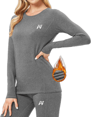 MEETWEE Thermal Underwear for Women Winter Warm Base Layer Top & Bottom Set Ski Cold Weather Gear with Fleece Lined