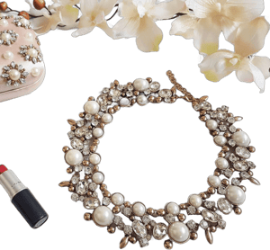 Pearl & Gold Statement Necklace