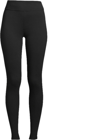 Lands' End Women's High Rise Serious Sweats Fleece Lined Pocket Leggings