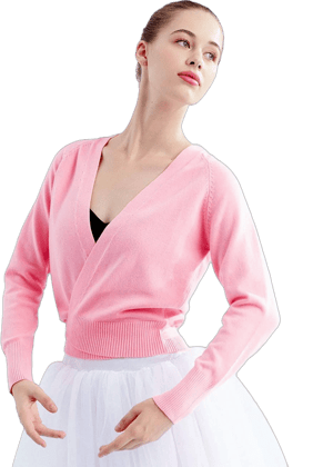 Daydance Women's Soft Wrap Dance Sweater