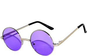 Owl Round Retro Metal Sunglasses