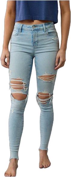 Ae Next Level High-Waisted Ripped Jegging