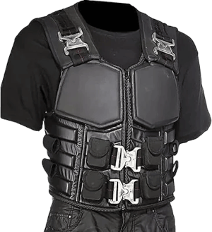 Trinity-Inspired Leather Blade Vest