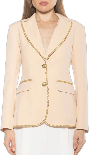 Alexia Admor Women's Janet Chain Trim Blazer