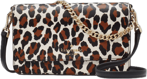 Kate Spade Madison Spotted Leopard Willow Mini Flap Crossbody