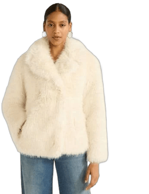 Scoop Women's Oversized Faux Fur Jacket