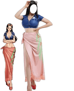 One Piece Anime Nico Robin Halloween Cosplay Costume