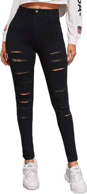 SweatyRocks Women's Ripped Skinny Jeans