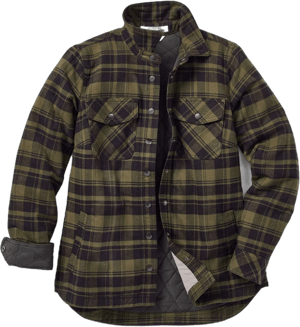 Duluth Trading Company Women's Folklore Insulated Flannel Shirt Jac