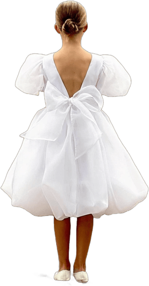 flower girl dress with bow flower girl dress