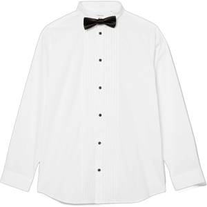 Calvin Klein boys Big Tuxedo Shirt and Bow Tie Box Set