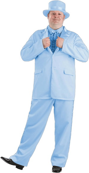 FUN Costumes Men's Plus Size Blue Tuxedo Costume