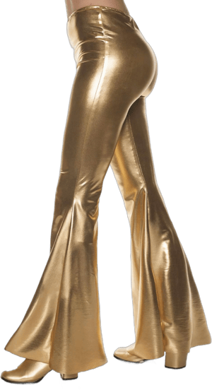 Underwraps 70's Metallic Bell Bottoms