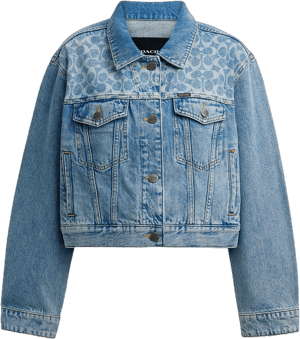 COACH Women's Outlet Denim Cropped Jacket