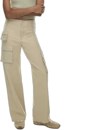 Tna Women's Picture Cargo Pant in Humus Beige | 12 | Cotton/Lyocell/Elastane