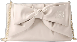 Satin Bow Clutch