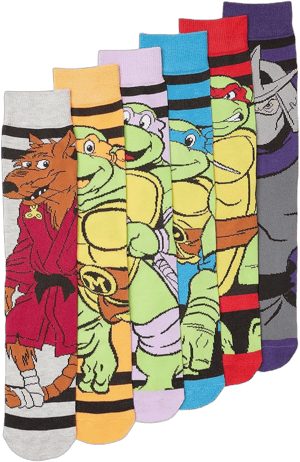 Teenage Mutant Ninja Turtles Men's 6-Pack Socks