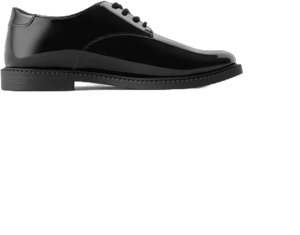 Kids Zara Faux Patent Leather Derby Shoes