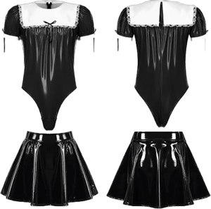 Us Adult Mens French Maid Cosplay Costume Crossdressing Uniform Role