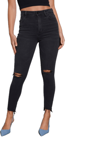 Vici Women's Volt High Rise Distressed Skinny Jeans