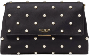 Kate Spade Grace Pearl Embellished Satin Clutch