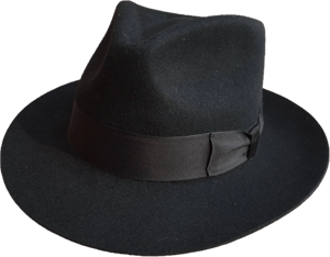 Men's Wool Felt Godfather Gangster Fedora Hat