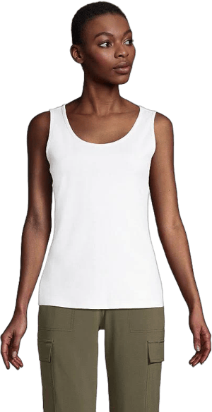 Lands' End Women's Cotton Tank Top