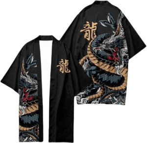 Techwear Japanese Dragon Kimono