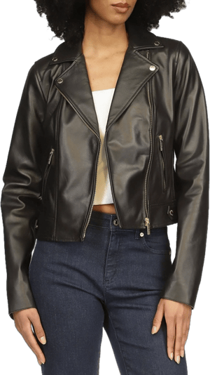 MICHAEL Michael Kors Women's Lamb Leather Moto Jacket