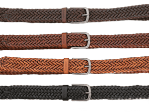 Handcrafted Full Grain Braided Leather Belt