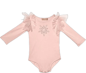 Bébe Sweet Snowflake Onesie / 6-12 Months