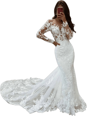 Lace Mermaid Wedding Dress