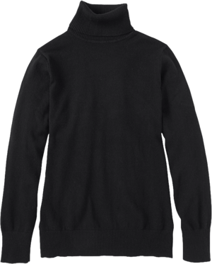 L.L.Bean Women's Cotton/Cashmere Turtleneck Sweater