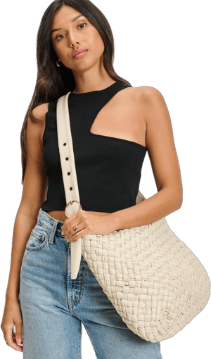 Moda Luxe Women's Woven Crossbody Bag