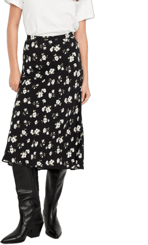 Old Navy Women's Crepe A-Line Midi Skirt