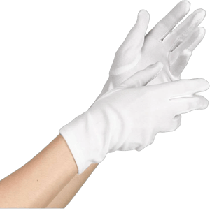 White Child Costume Gloves