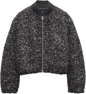 rag & bone Women's Samira Sequined Bomber Jacket