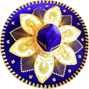 Mexican Ornate Cloth Sombrero Hat