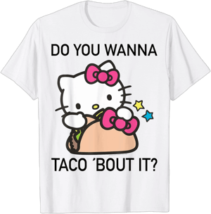 Hello Kitty Taco 'Bout It Tee Shirt