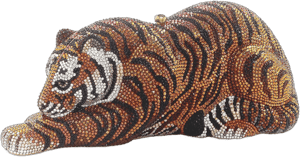 Judith Leiber Shere Khan Crystal Tiger Clutch